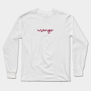 mango - maroon red Long Sleeve T-Shirt